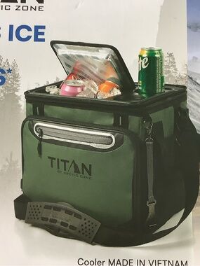 Titan Collapsible Cooler Bag , 40 Cans Capacity , Leak Proof, Brand New